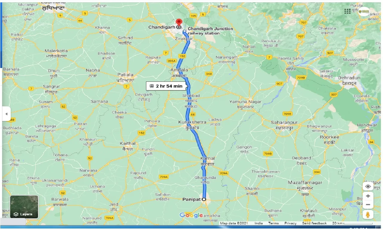 panipat-to-chandigarh-round-trip