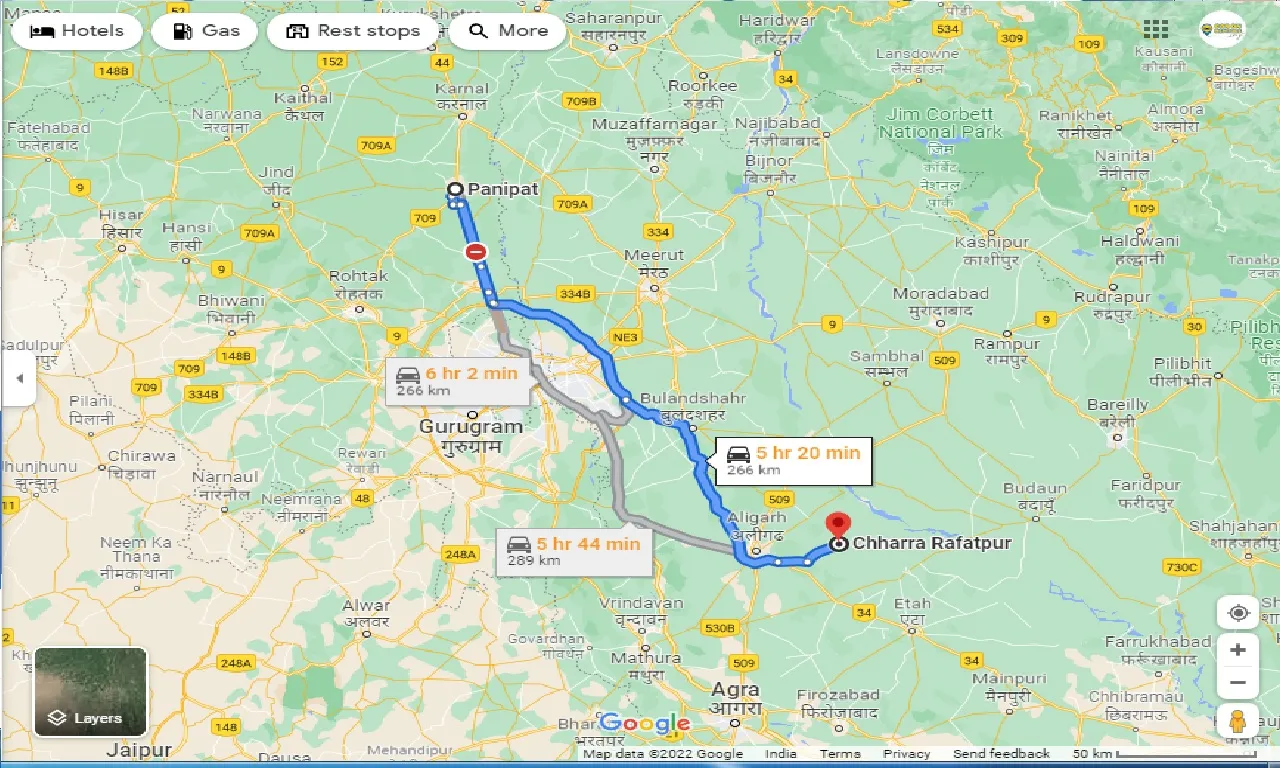 panipat-to-chharra-rafatpur-one-way
