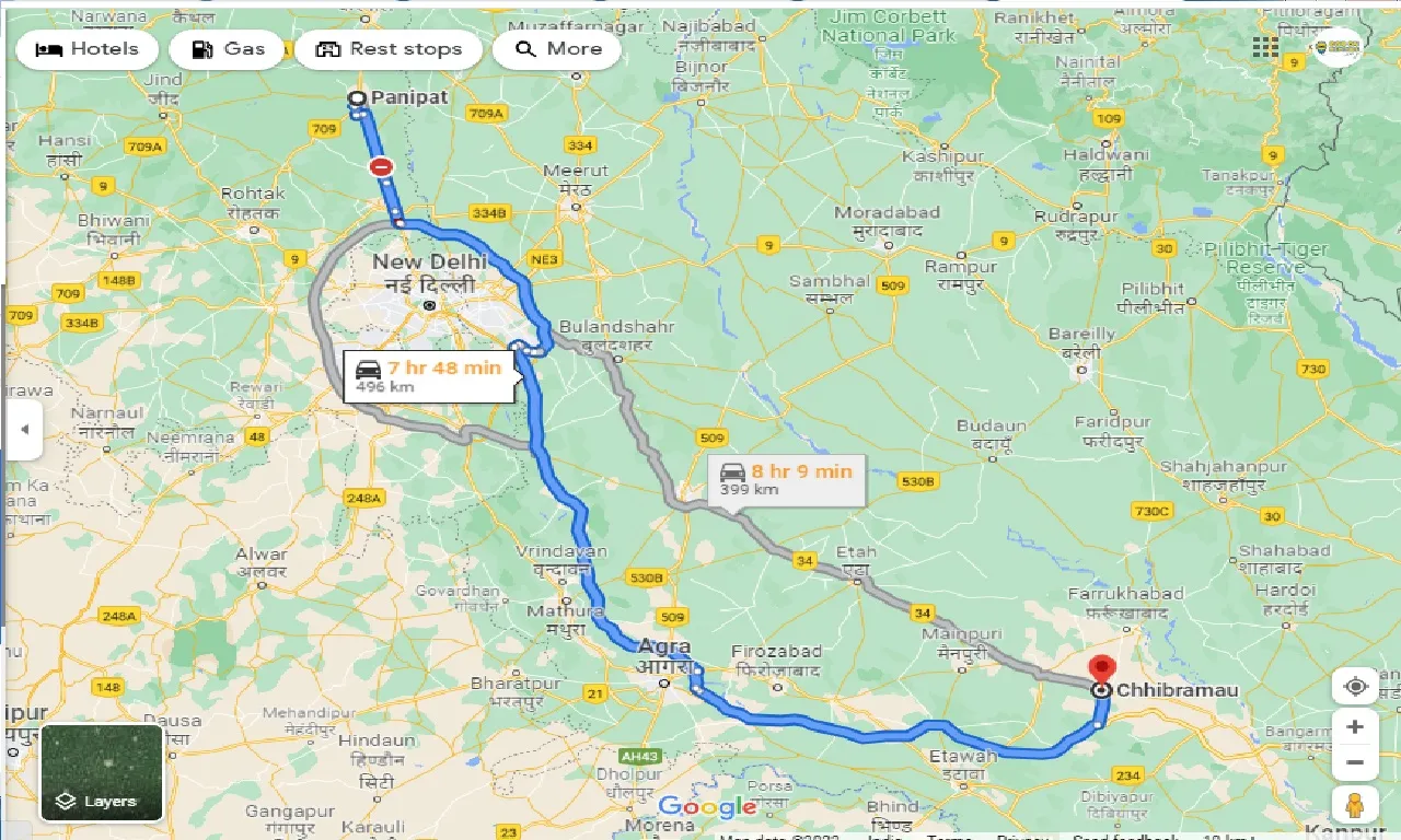 panipat-to-chhibramau-taxi