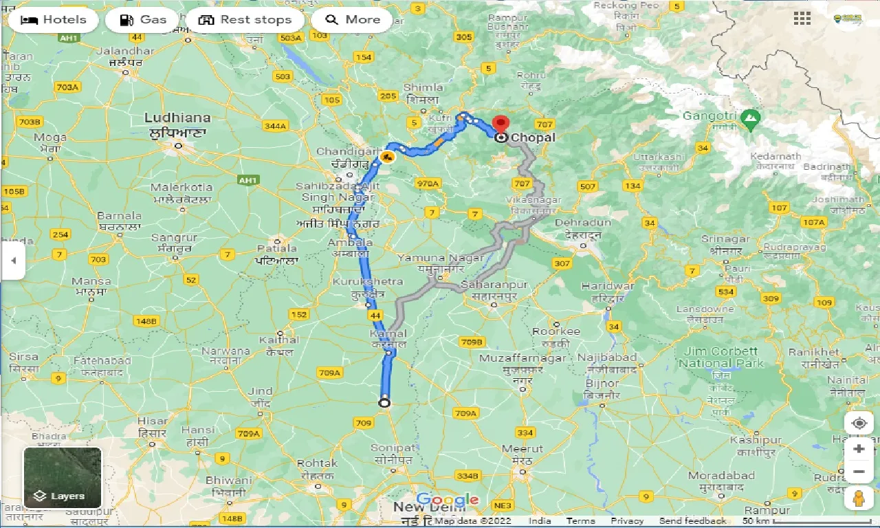 panipat-to-chopal-one-way