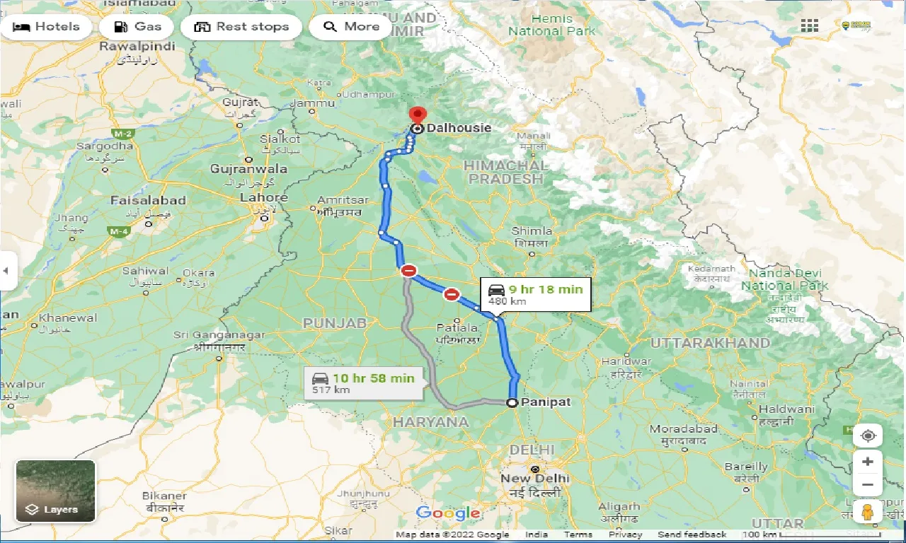 panipat-to-dalhousie-one-way
