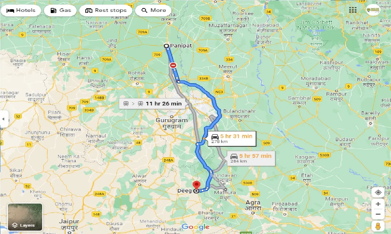 panipat-to-deeg-taxi