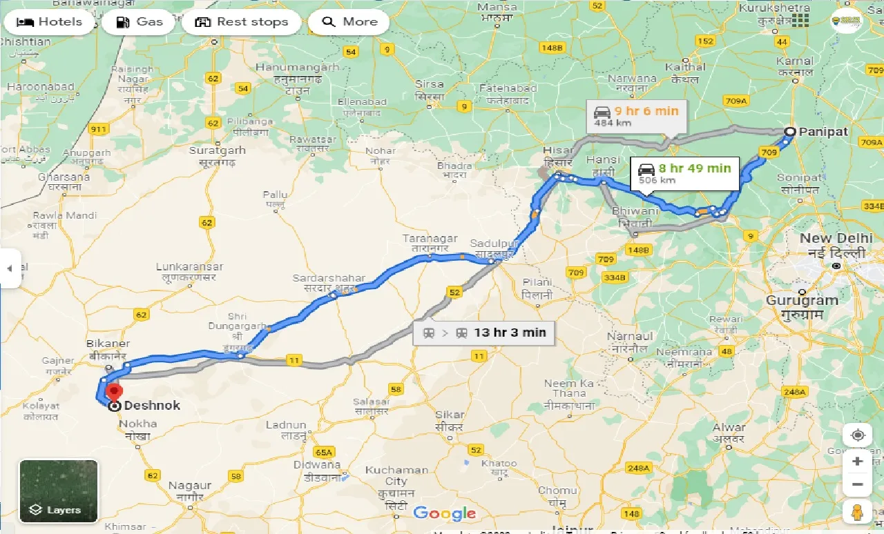 panipat-to-deshnok-one-way