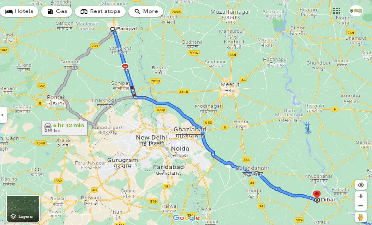 panipat-to-dibai-taxi