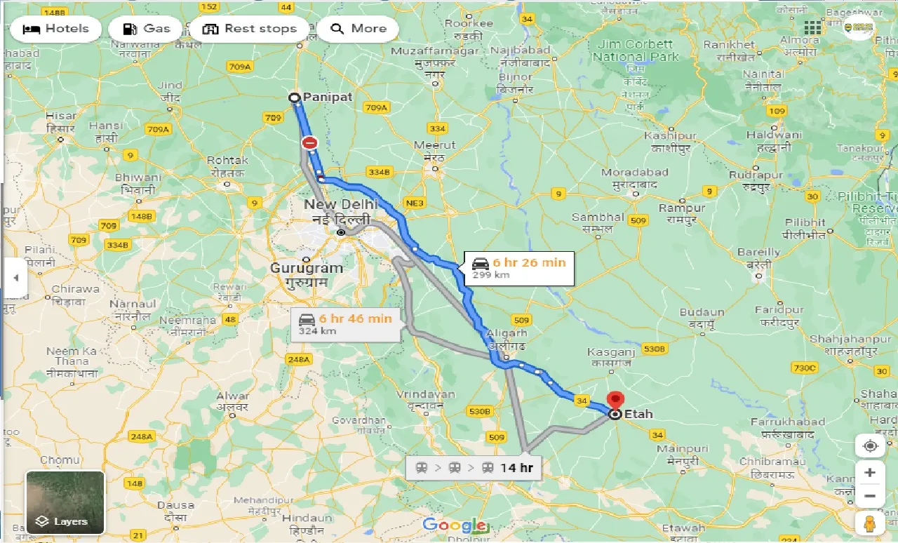 panipat-to-etah-taxi