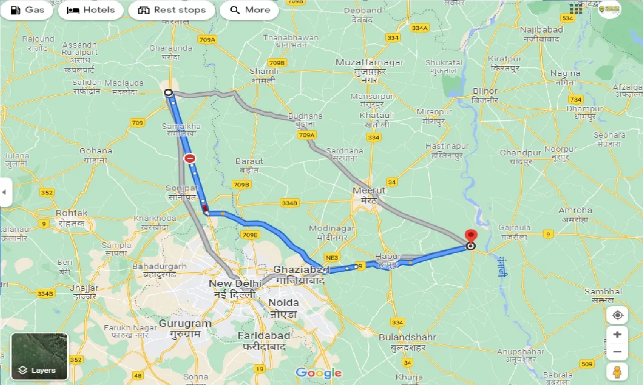panipat-to-garh-mukteshwar-one-way