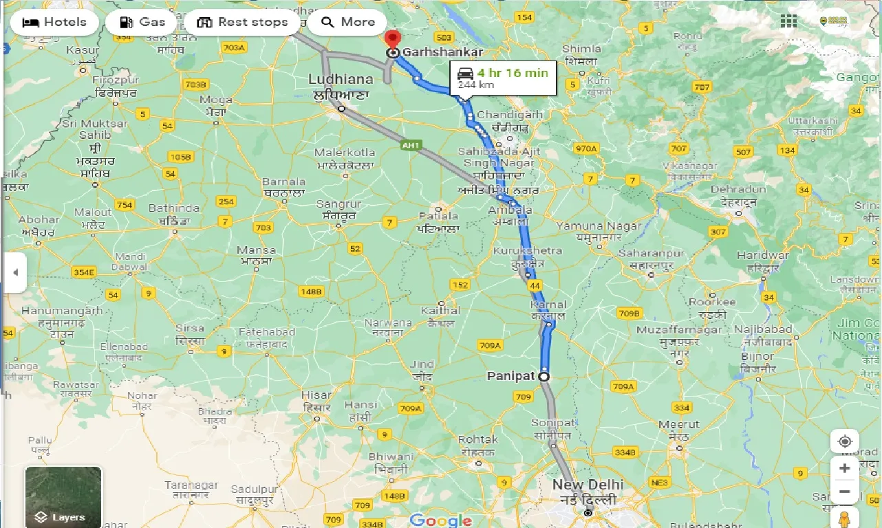 panipat-to-garhshankar-taxi