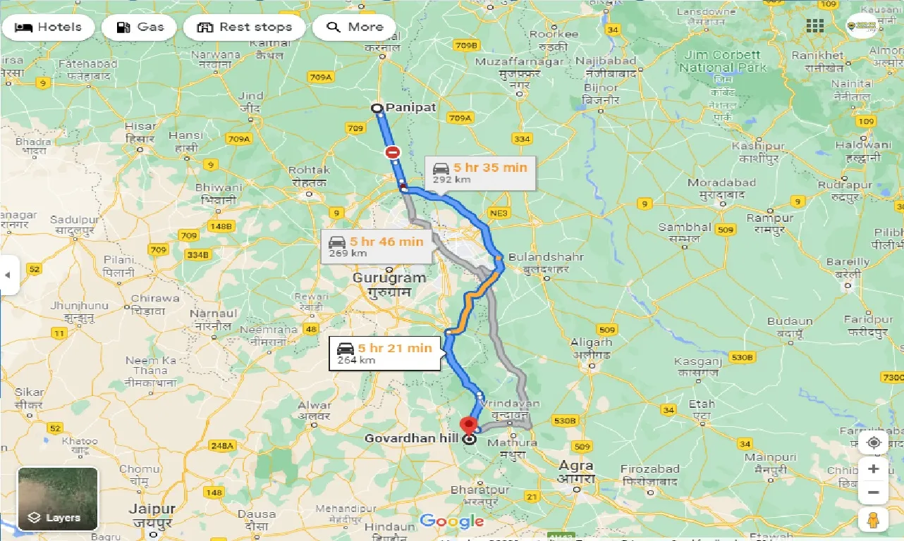 panipat-to-govardhan-taxi