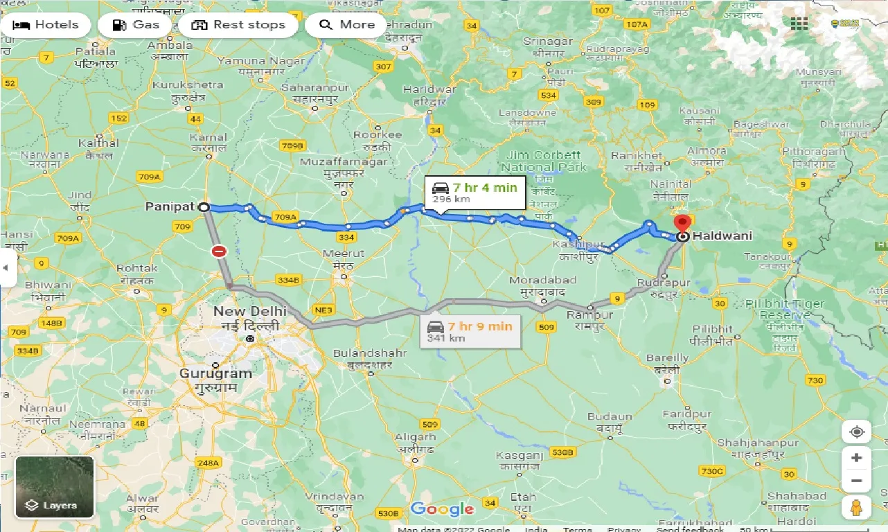 panipat-to-haldwani-taxi