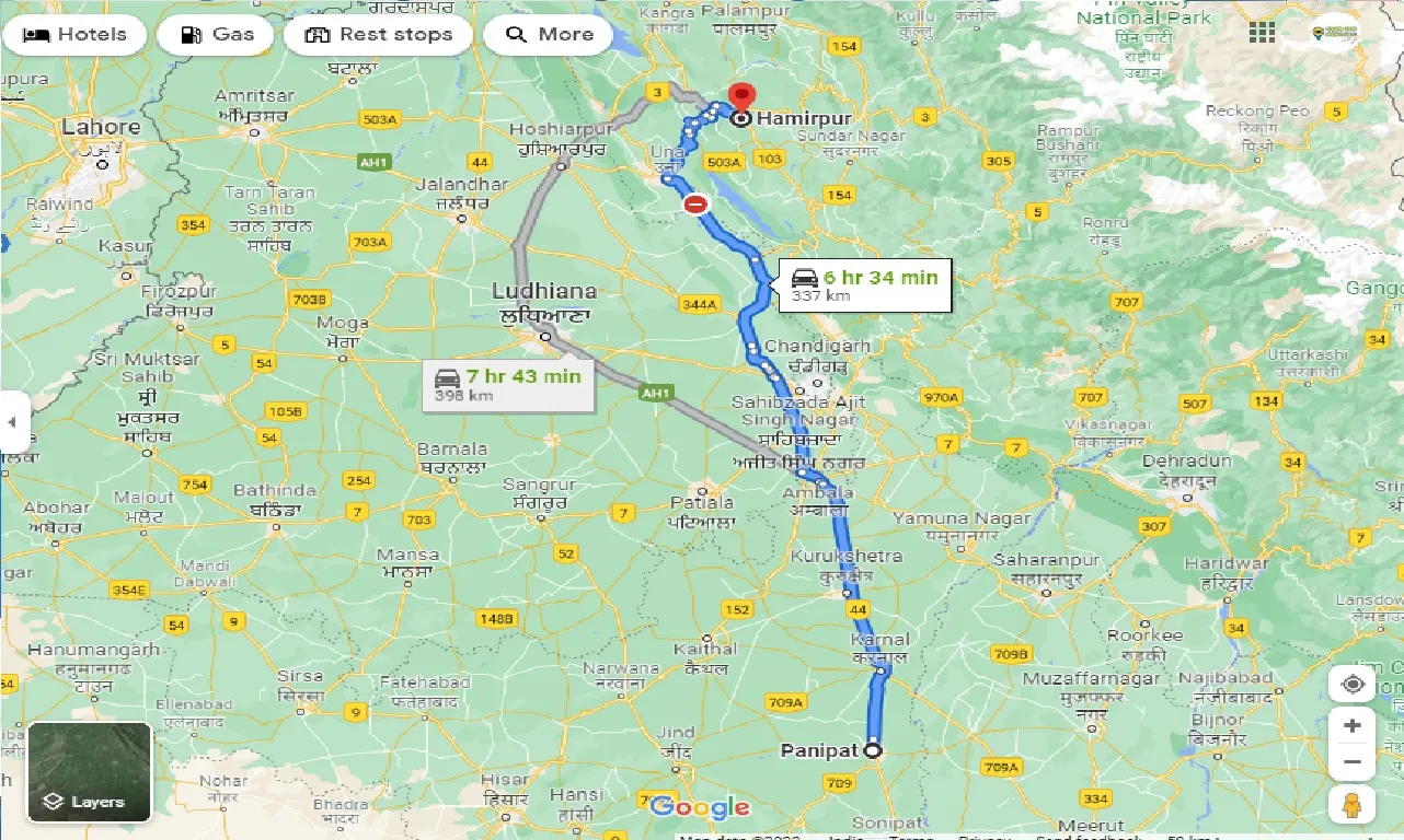 panipat-to-hamirpur-one-way