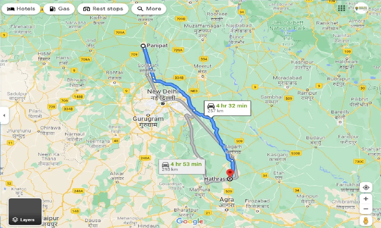 panipat-to-hathras-one-way