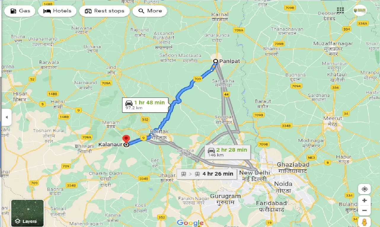 panipat-to-kalanaur-one-way
