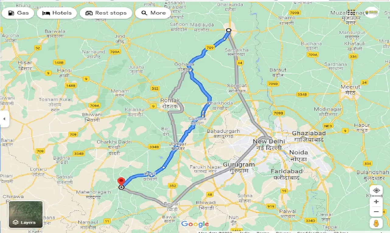 panipat-to-kanina-one-way