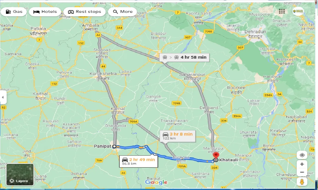 panipat-to-khatauli-one-way