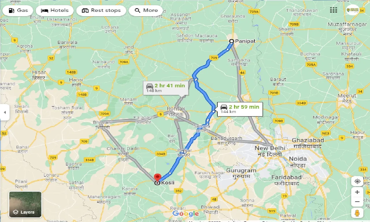 panipat-to-kosli-taxi