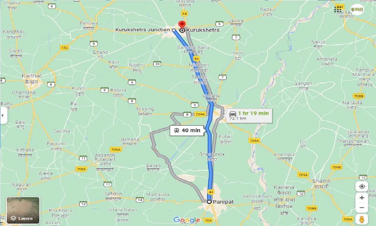 panipat-to-kurukshetra-one-way