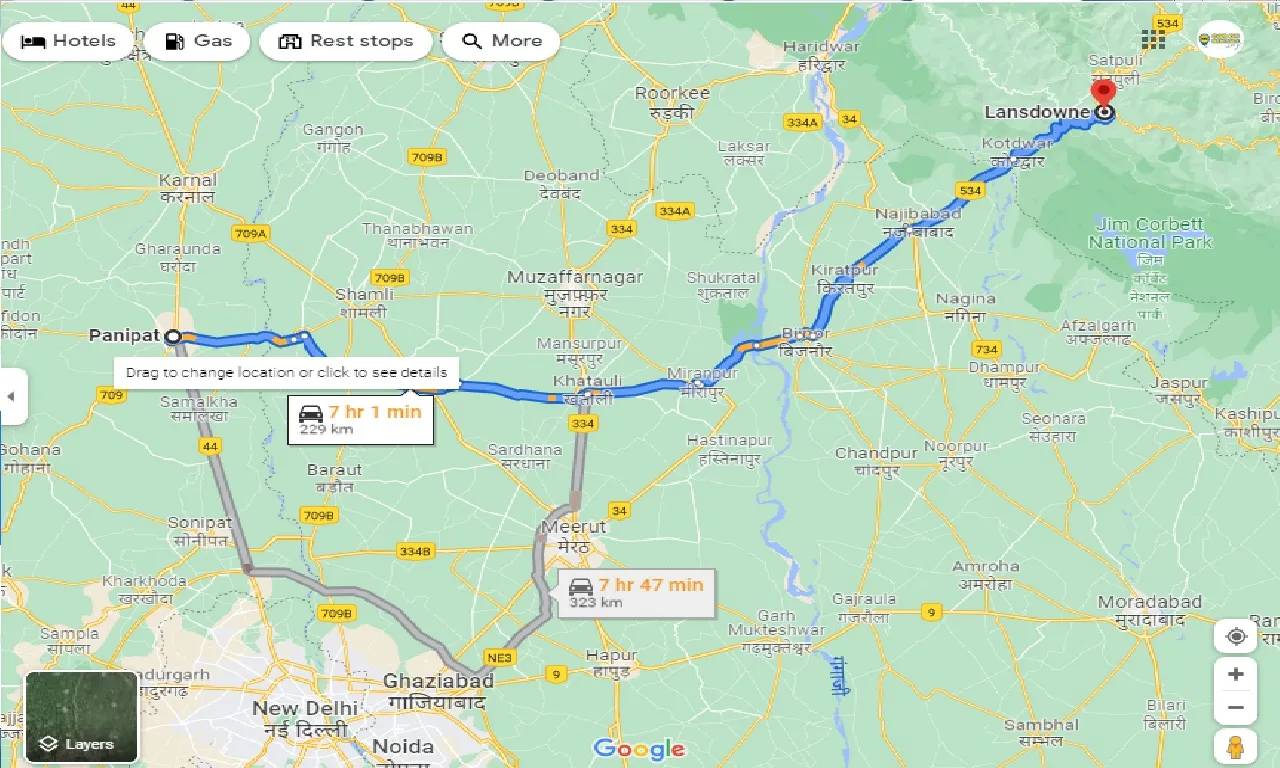 panipat-to-lansdowne-taxi