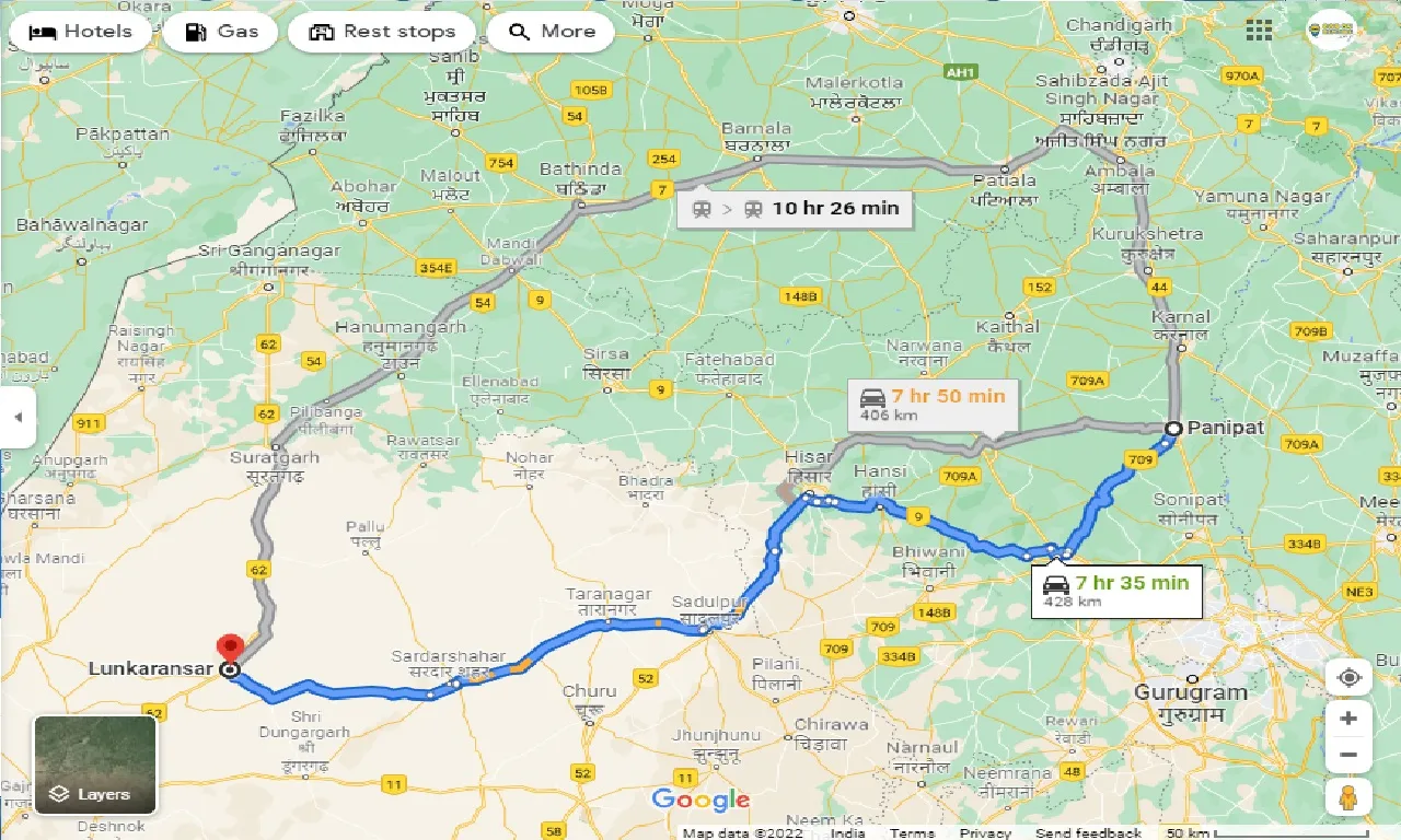 panipat-to-lunkaransar-taxi