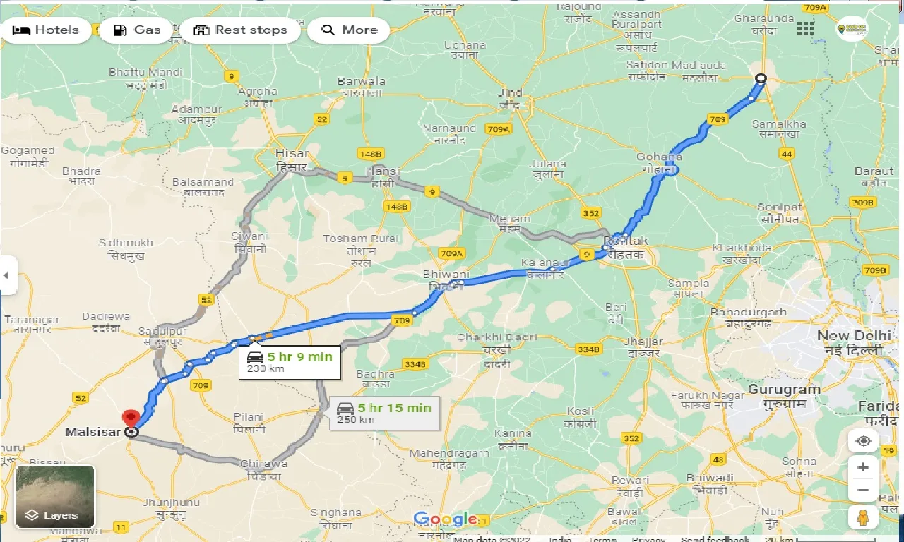 panipat-to-malsisar-one-way