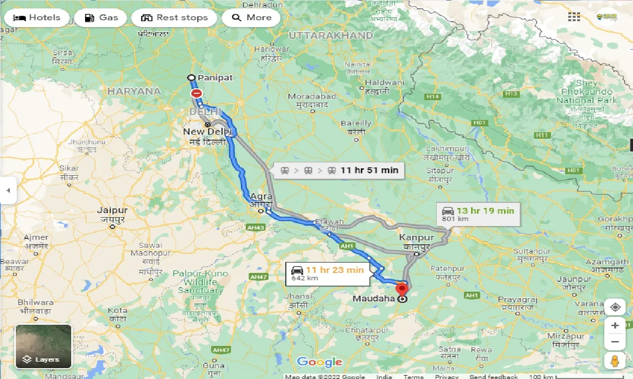 panipat-to-maudaha-one-way