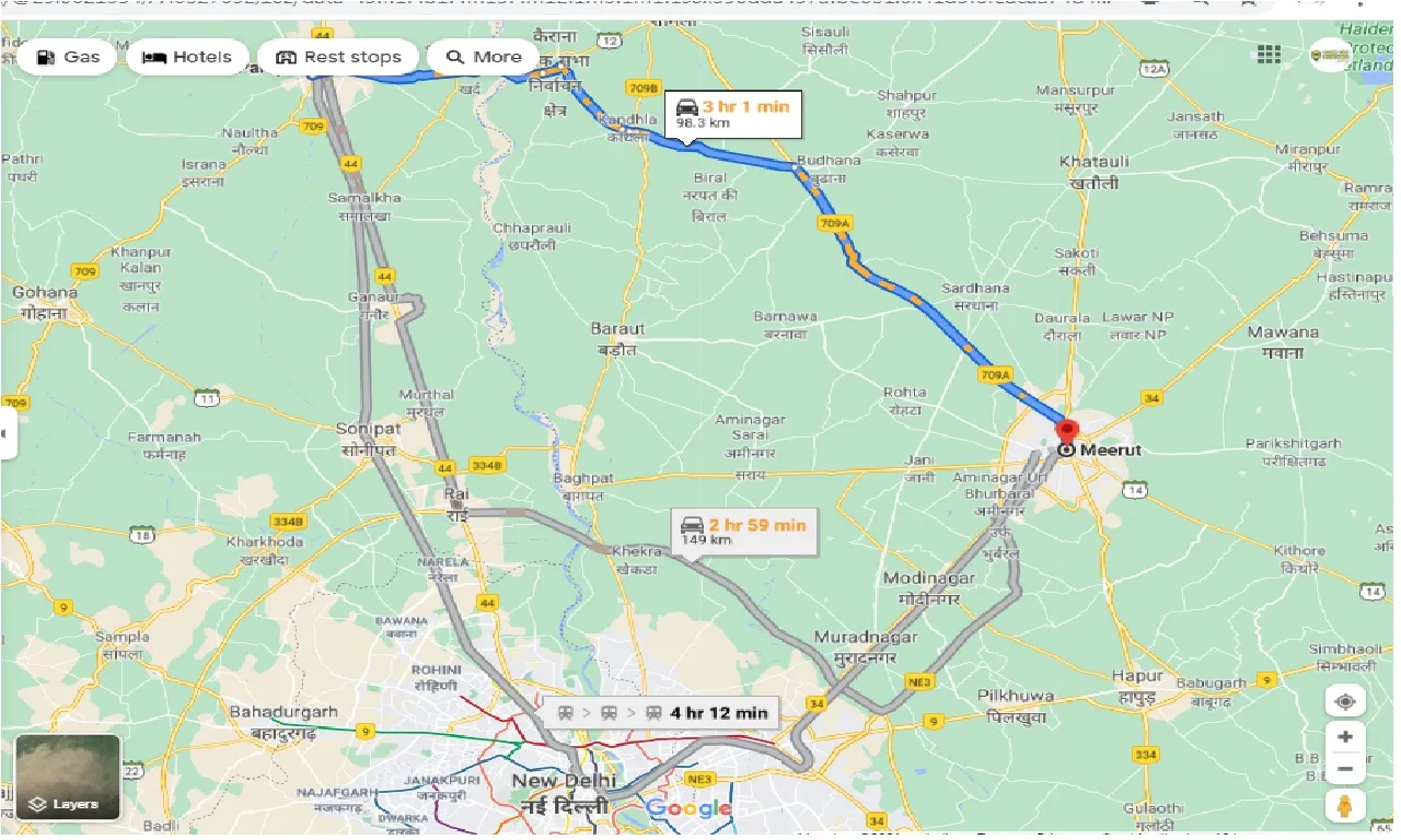 panipat-to-meerut-one-way