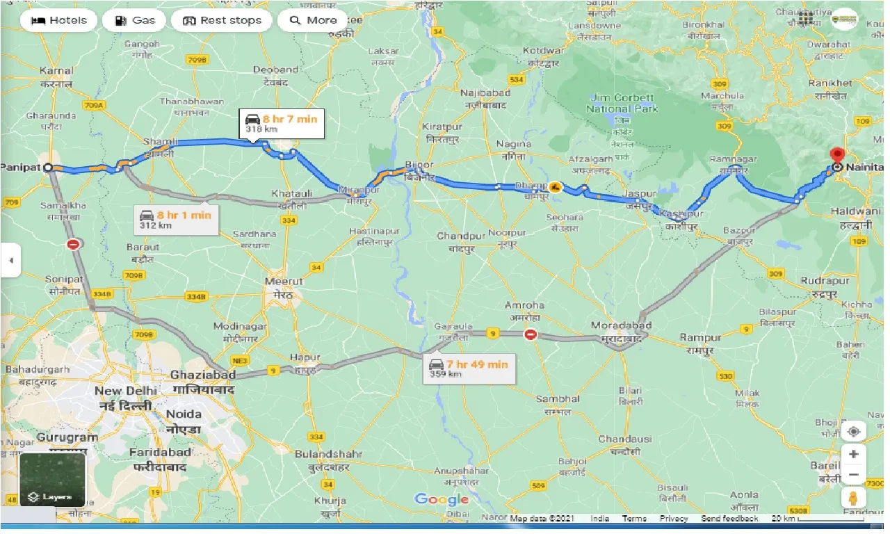 panipat-to-nainital-round-trip