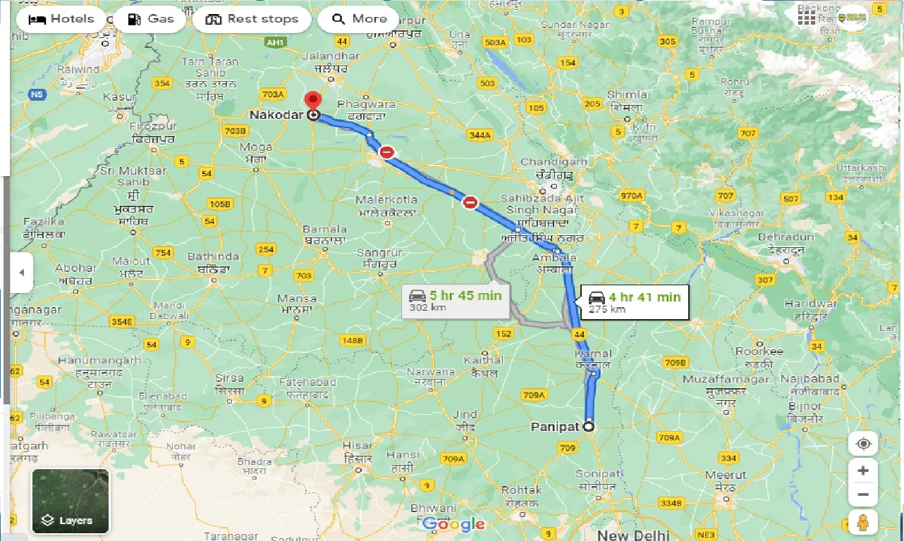 panipat-to-nakodar-one-way