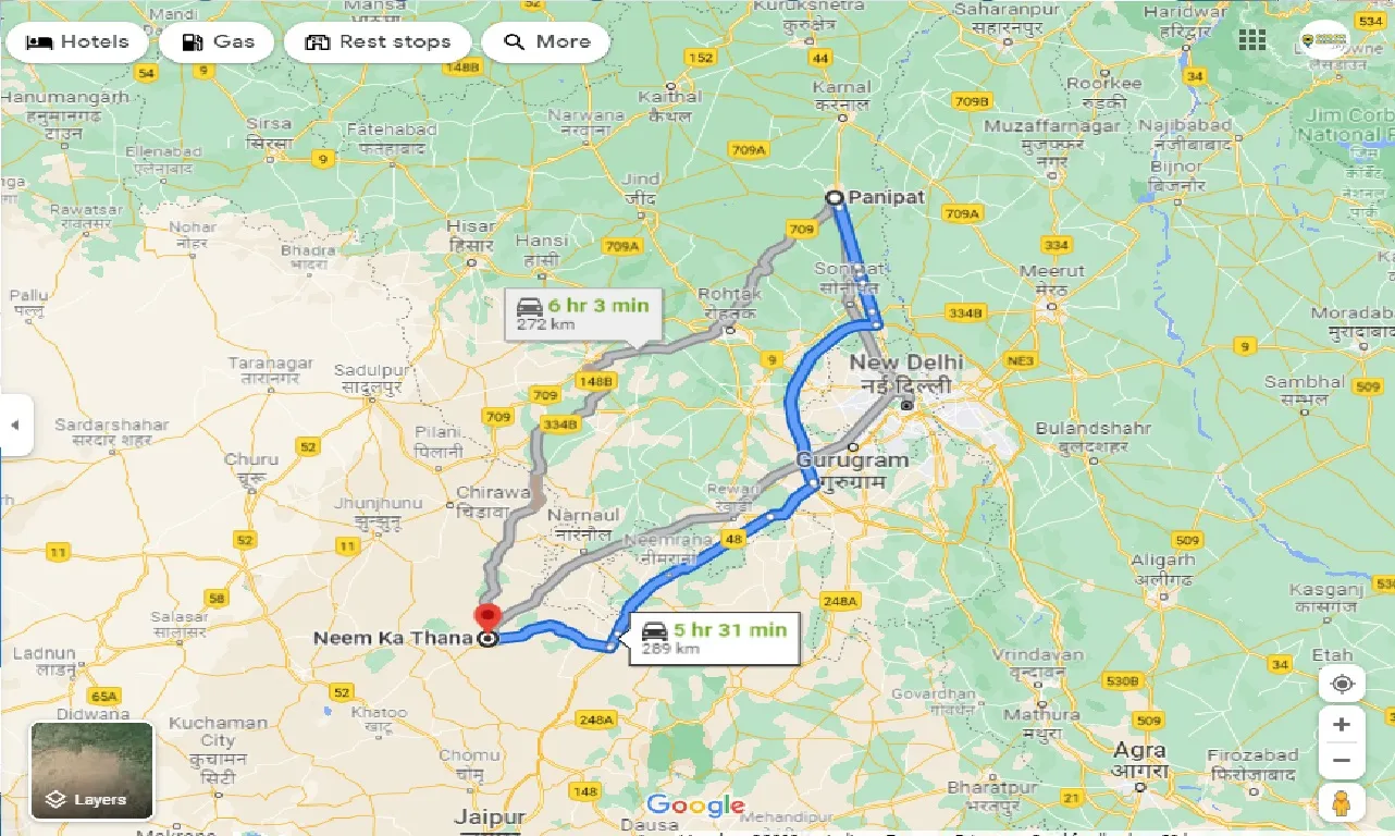 panipat-to-neem-ka-thana-taxi