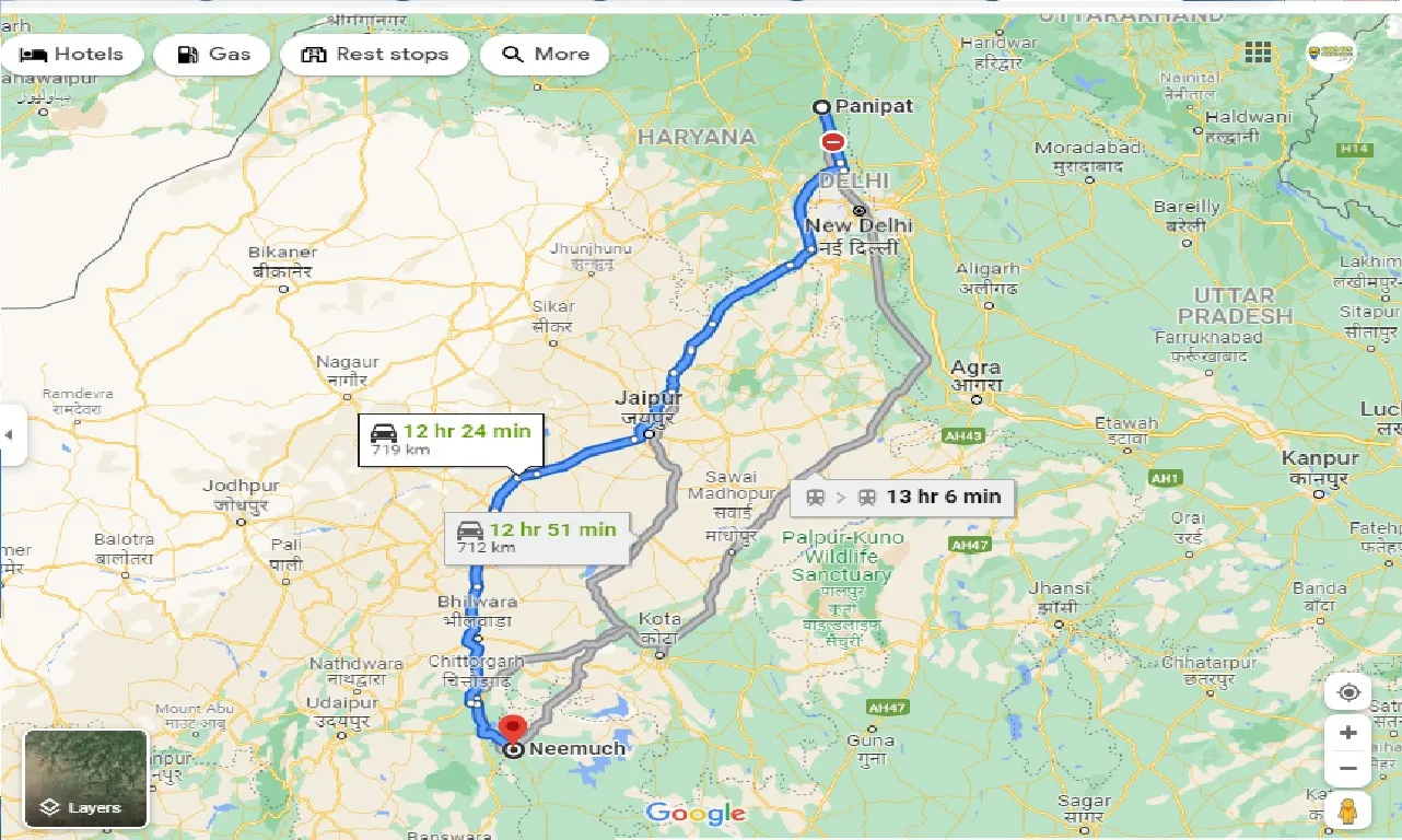 panipat-to-neemuch-one-way