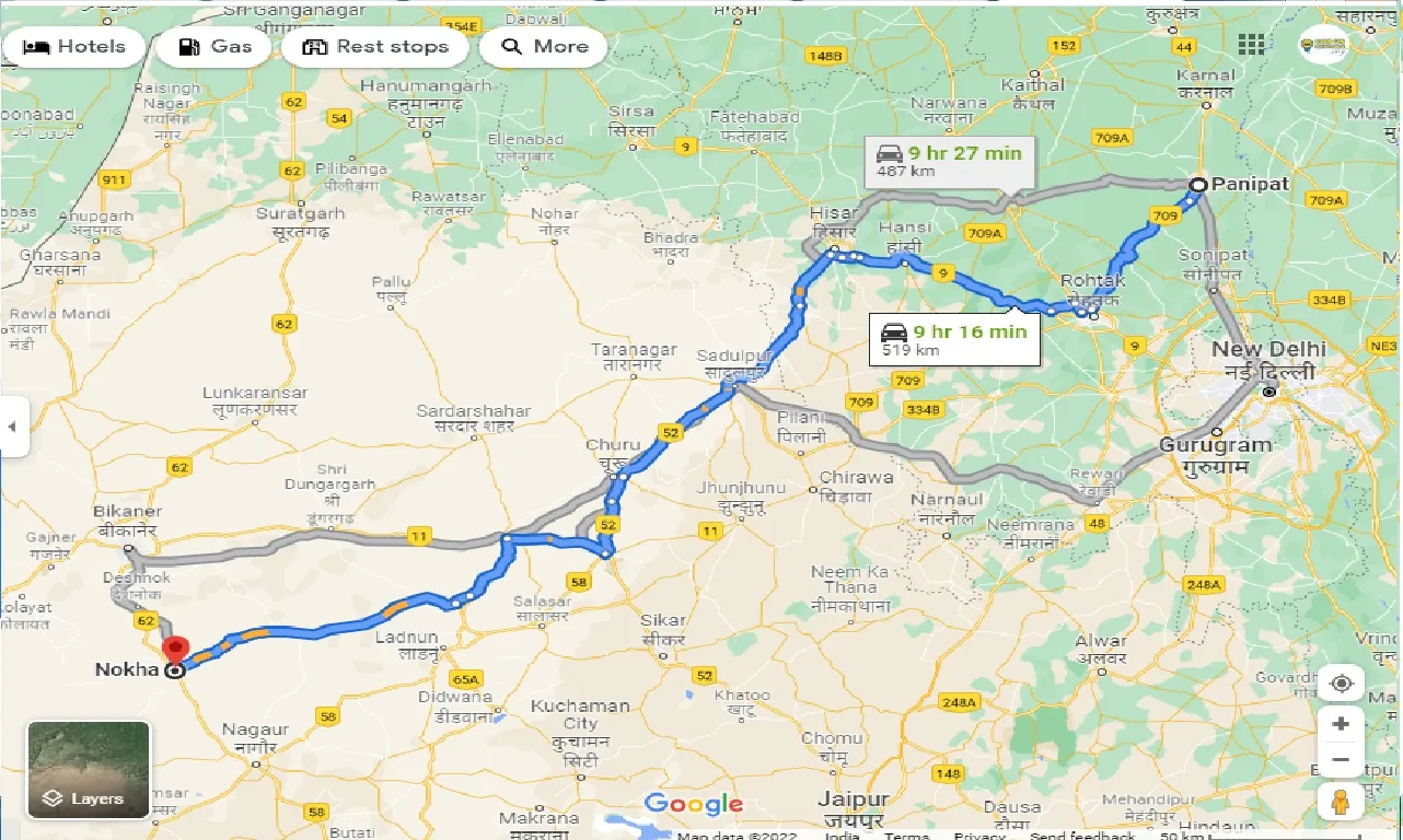 panipat-to-nokha-taxi