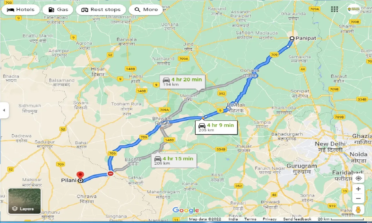panipat-to-pilani-taxi