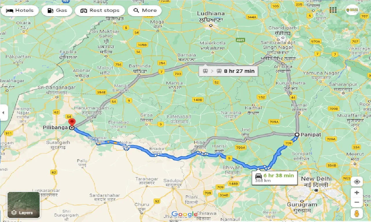 panipat-to-pilibanga-taxi
