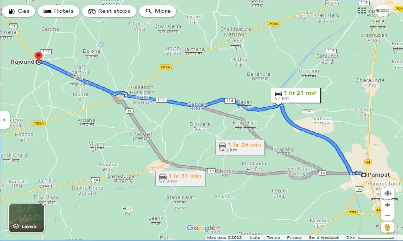 panipat-to-rajound-one-way