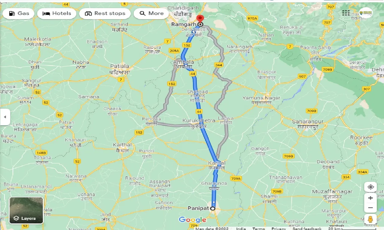 panipat-to-ramgarh-one-way