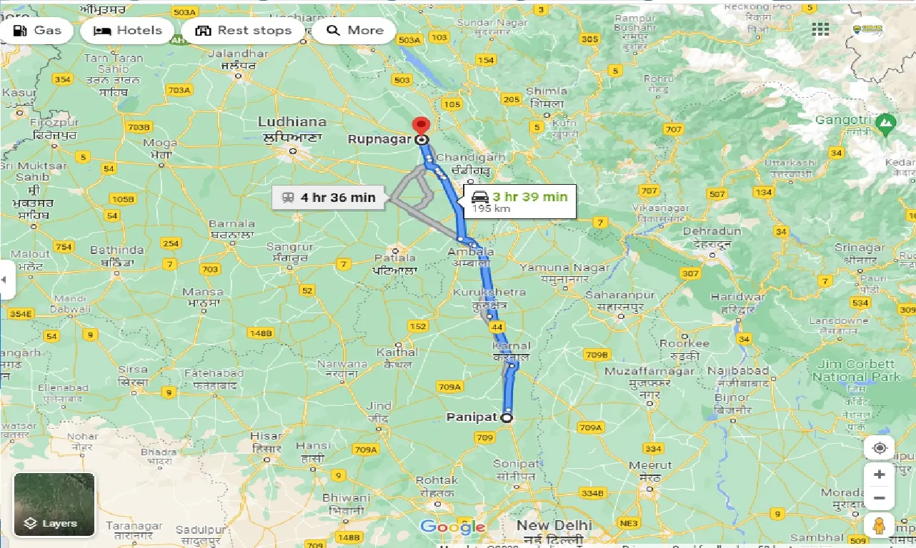 panipat-to-rupnagar-taxi