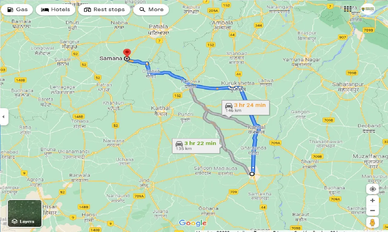 panipat-to-samana-one-way
