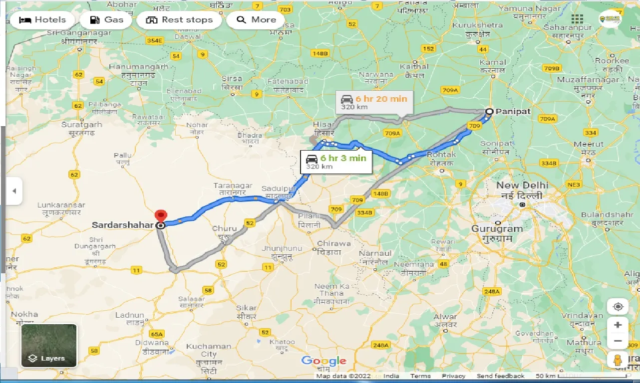 panipat-to-sardarshahar-taxi