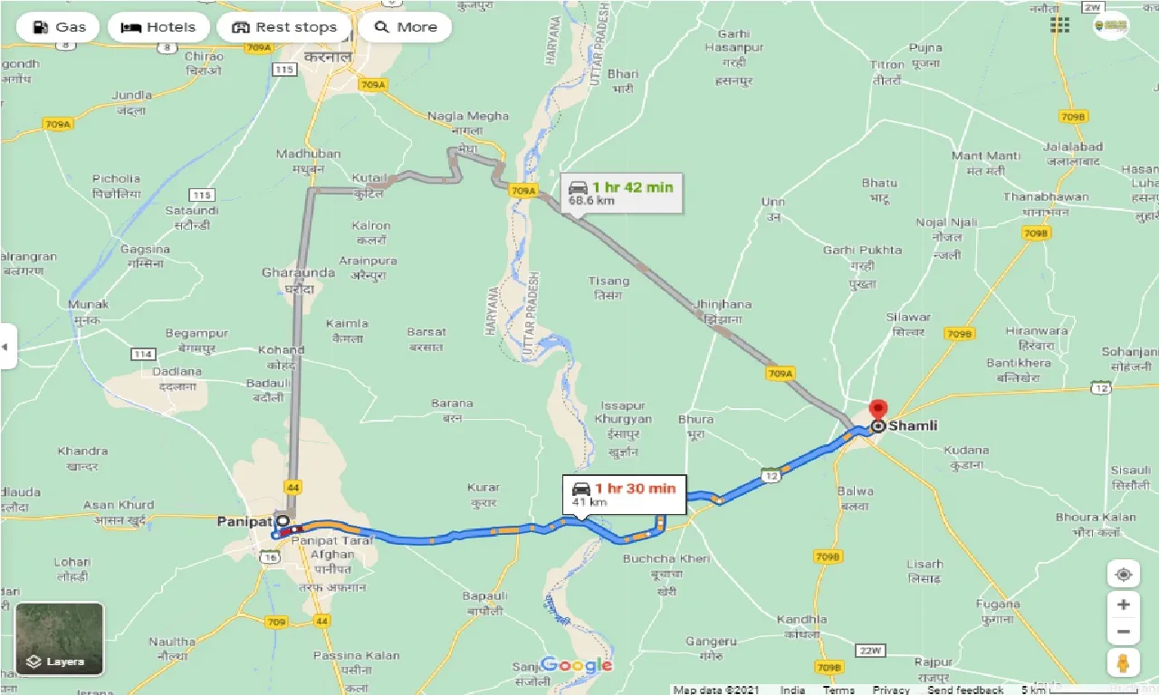 panipat-to-shamli-one-way