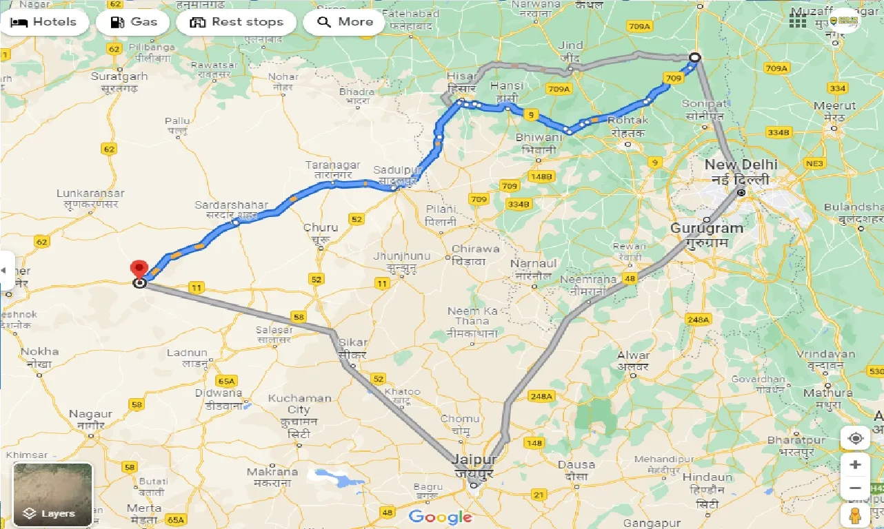 panipat-to-shri-dungargarh-taxi