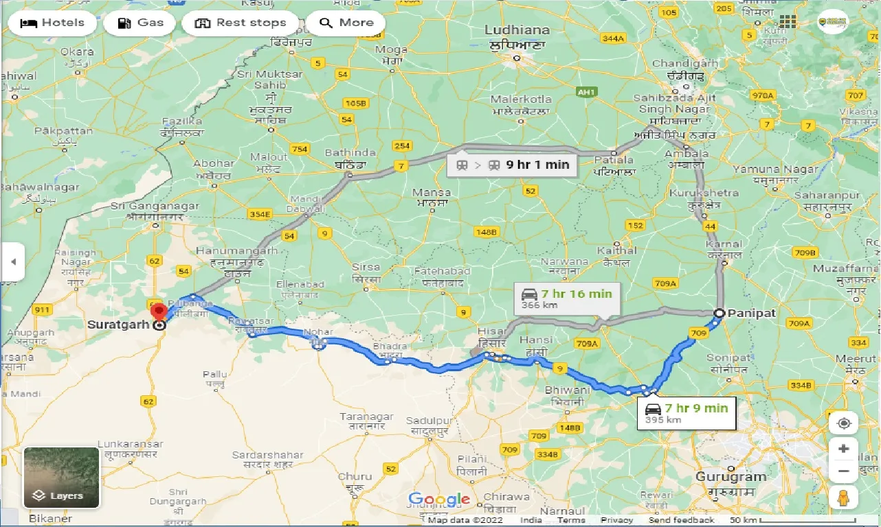 panipat-to-suratgarh-one-way