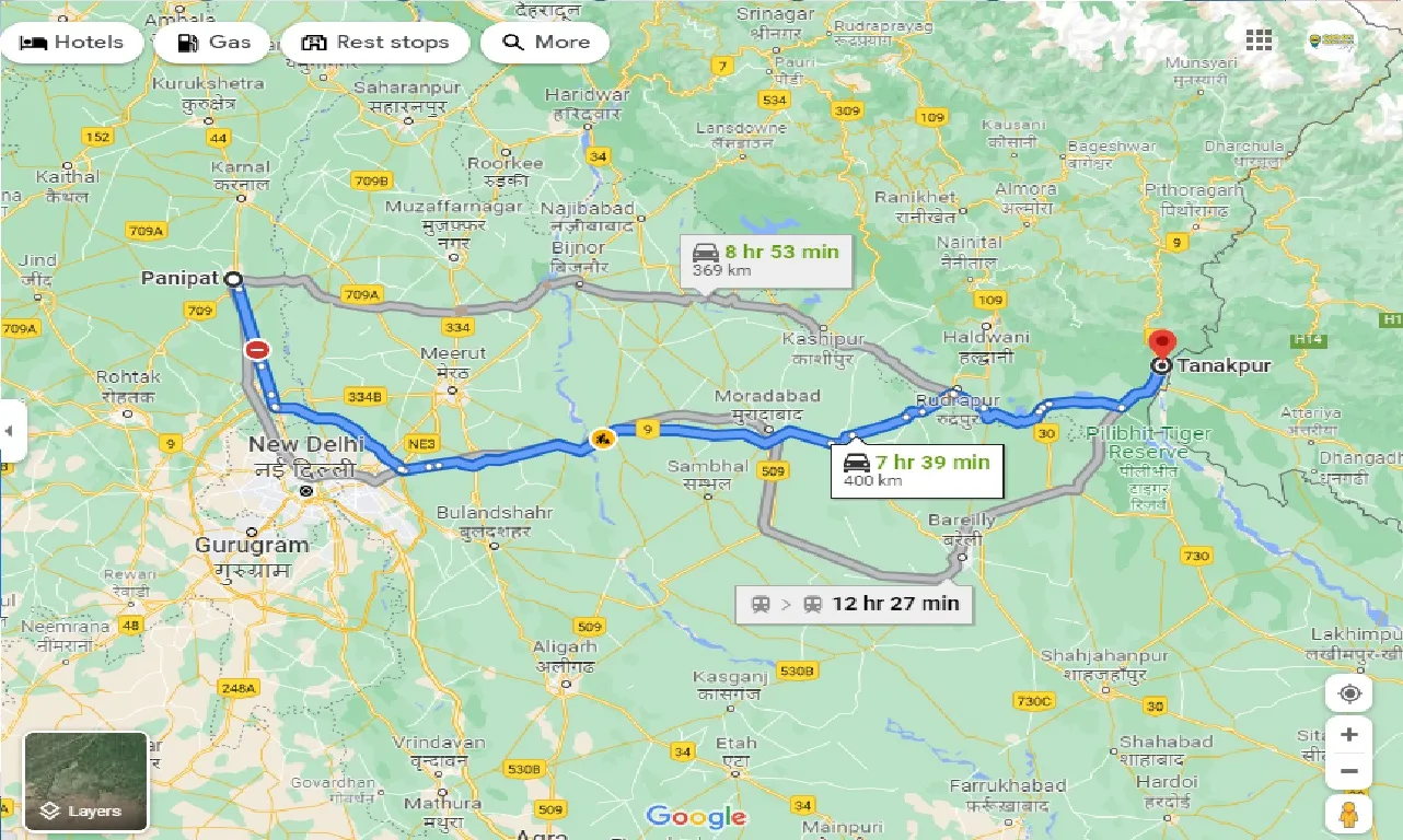 panipat-to-tanakpur-taxi