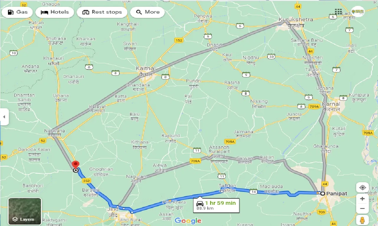panipat-to-uchana-one-way