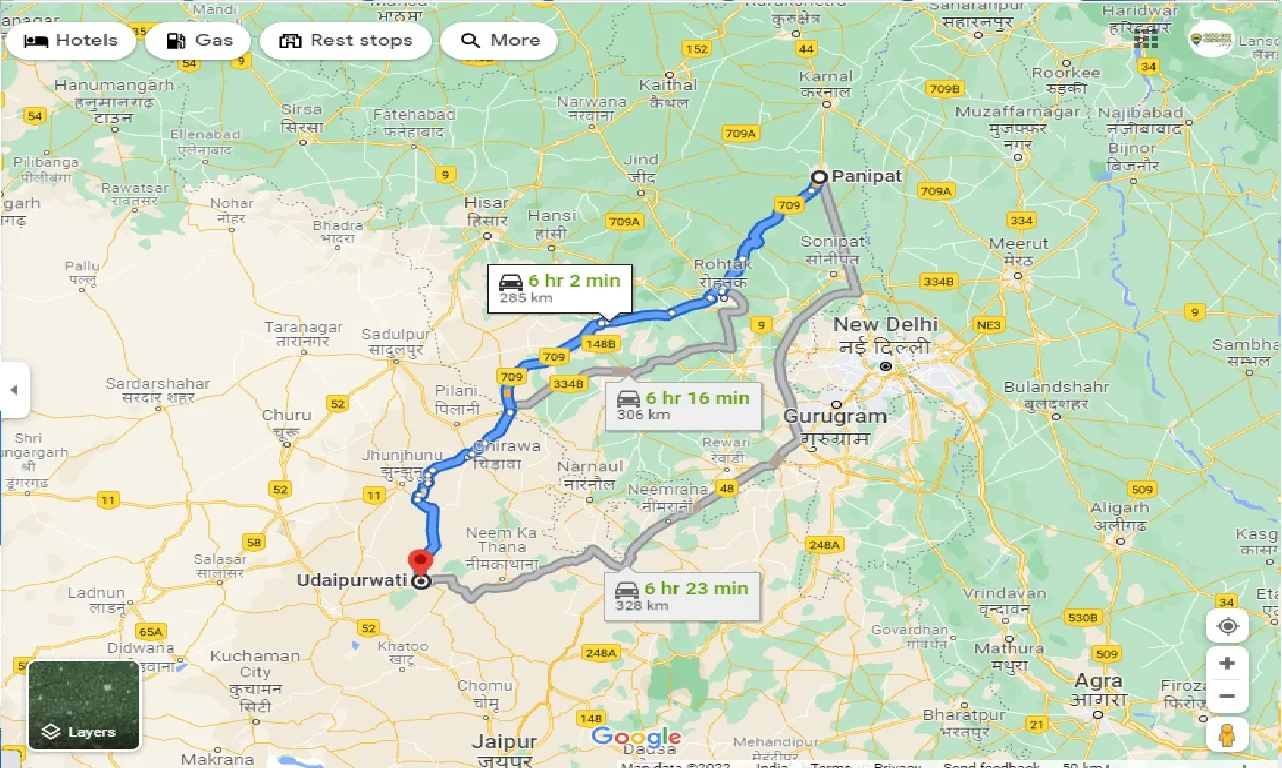 panipat-to-udaipurwati-taxi