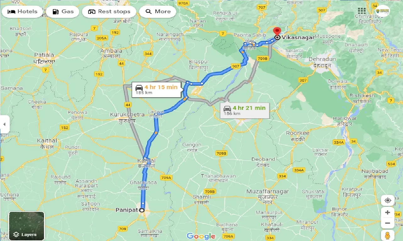 panipat-to-vikasnagar-one-way