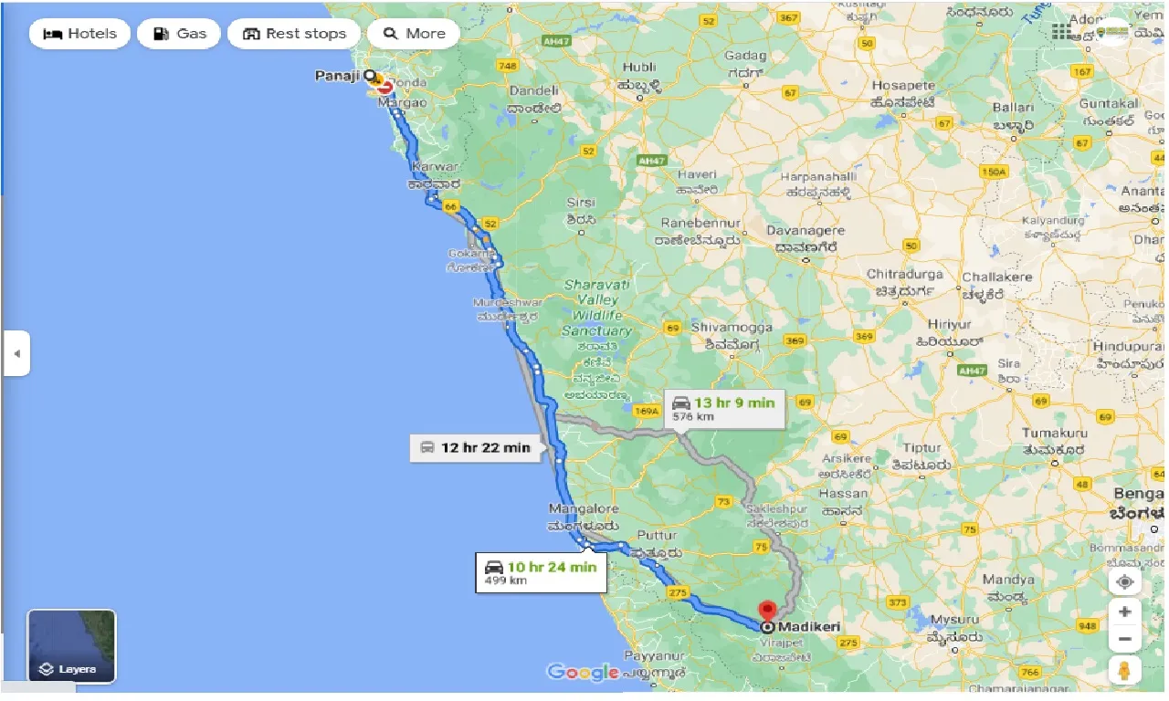 panjim-to-coorg-round-trip