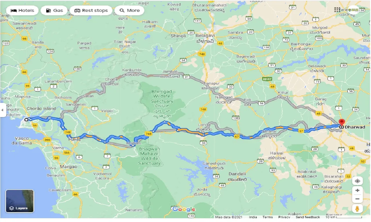 panjim-to-dharwad-round-trip