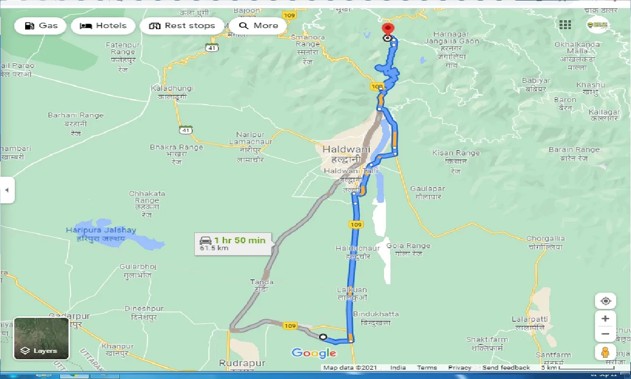 pantnagar-to-bhimtal-one-way