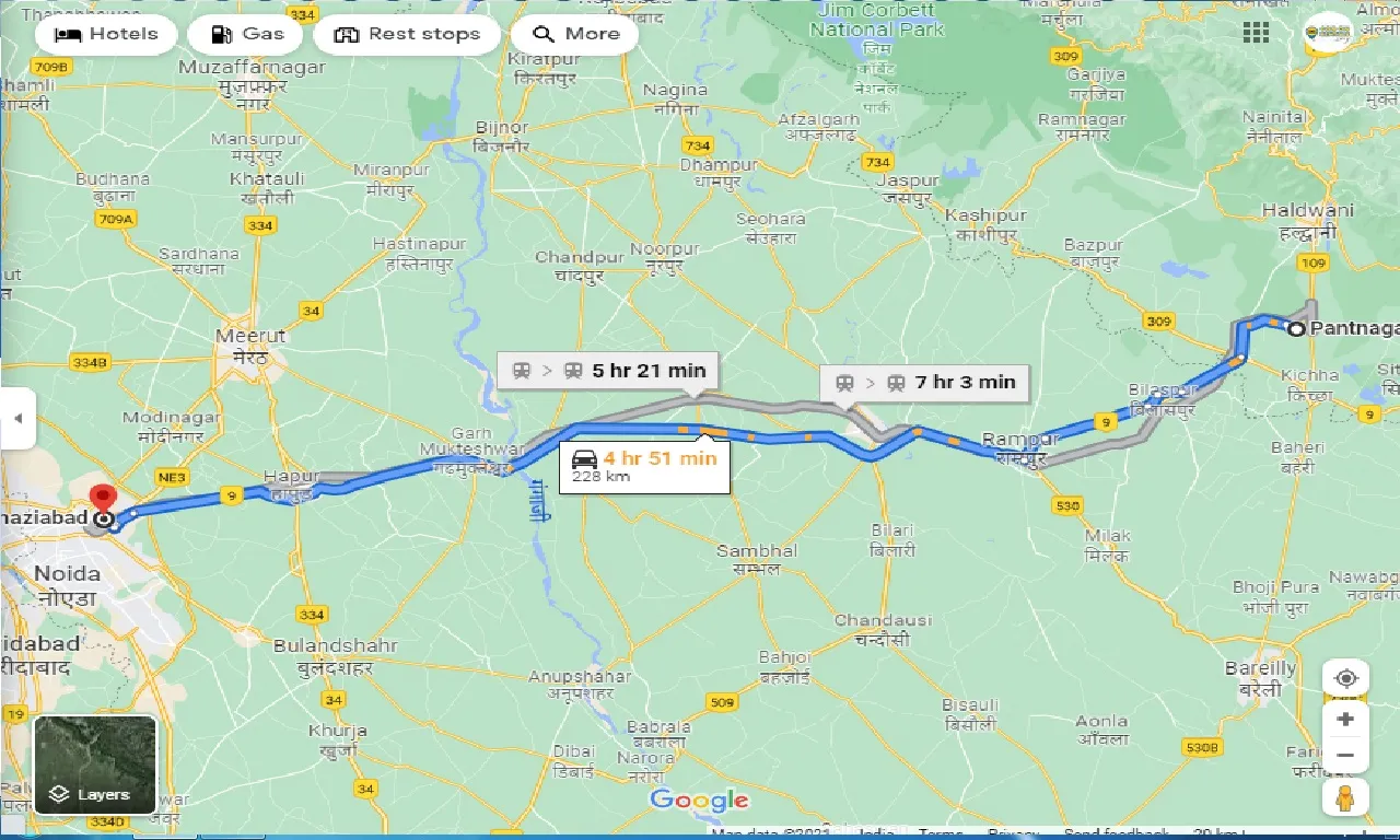pantnagar-to-ghaziabad-round-trip