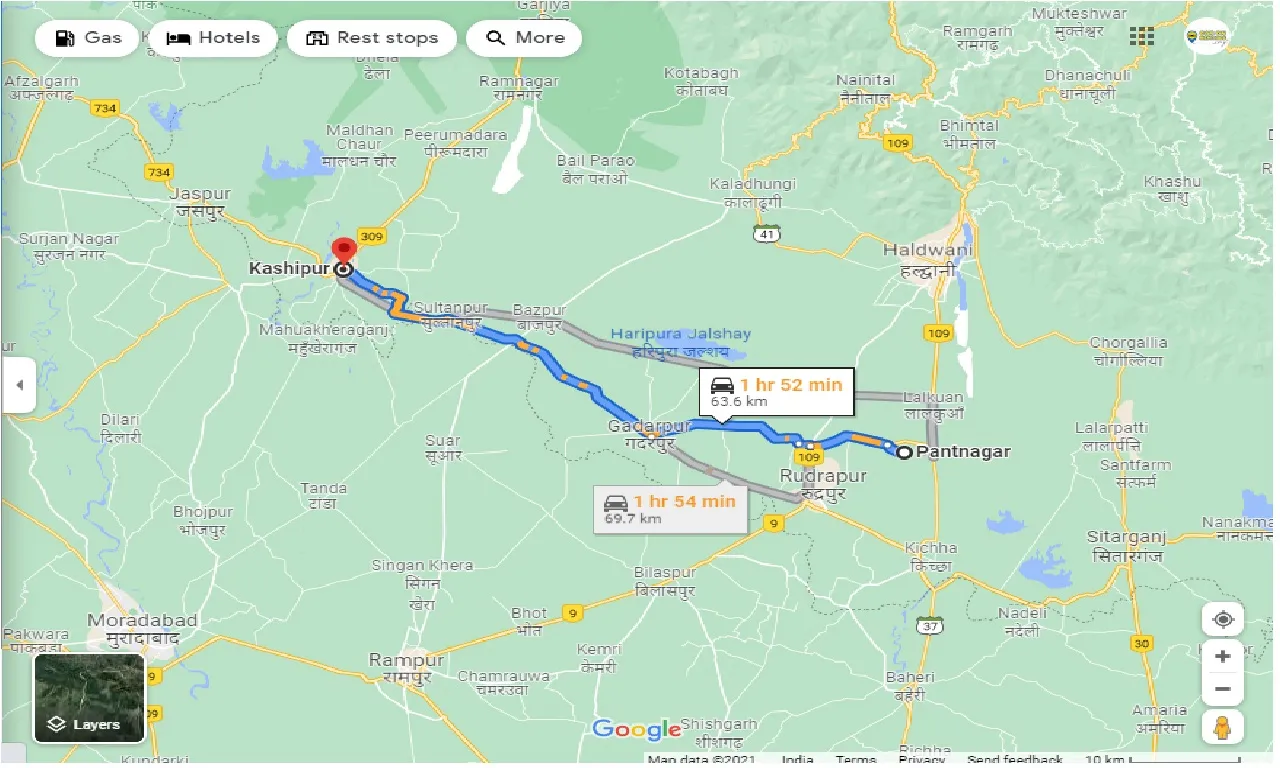 pantnagar-to-kashipur-round-trip