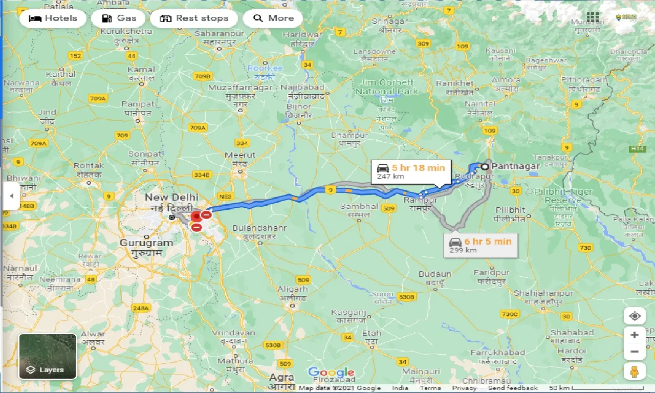 pantnagar-to-noida-round-trip
